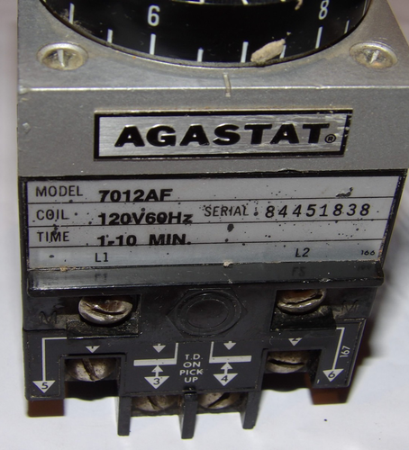 5 RELÉS DE RETARDO DE TIEMPO AGASTAT 7012 7012AF/70120C/7022AD/7012ADT/7012AB ¡SIN PROBAR! - Imagen 3 de 23