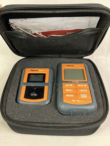 ThermoPro TP07S Digital Smart LCD Screen BBQ Meat Thermometer - Black/Orange - Picture 12 of 15