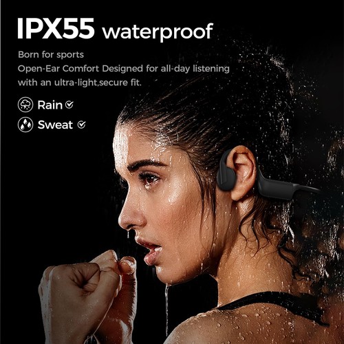 Bone Conduction Headphones, Wireless Bluetooth Open-Ear Sports Headphones wit... - Picture 4 of 6