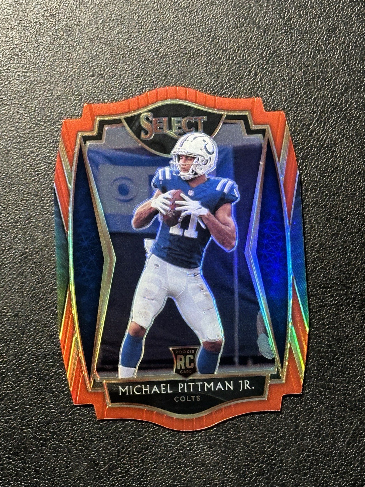 2020 Panini Select Premier Level Michael Pittman Jr. #162 Red Prizm Die-Cut (RC)