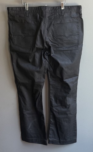 Guess Waxed Cotton Jeans Lincoln Slim Straight Coated Men’s 40 - Picture 2 of 11