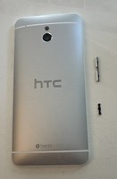 Original Htc One Mini M4 GehäUse Akkudeckel Back Cover Schale Silber RüCkseite