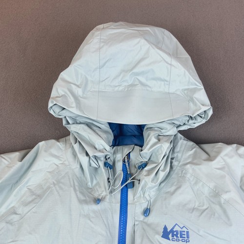 REI Co-op Stormhenge Jacket Womens 3XL Blue Green 850 Down Hybrid Hydrowall 2L - Picture 2 of 18