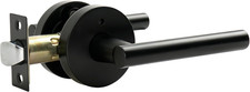 Privacy Door Handle with Lock, Matte Black 1 Pack Reversible Keyless Interior