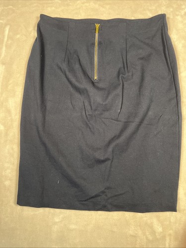 Philosophy Women's Pencil Skirt Dark Navy Blue Size 12 - Picture 7 of 9