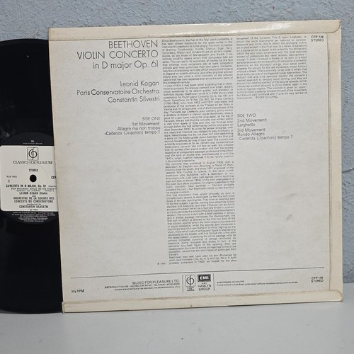 ED1 BEETHOVEN - VIOLIN CONCERTO LP, Leonid Kogan, Silvestri, EMI CFP 139 - Picture 2 of 4