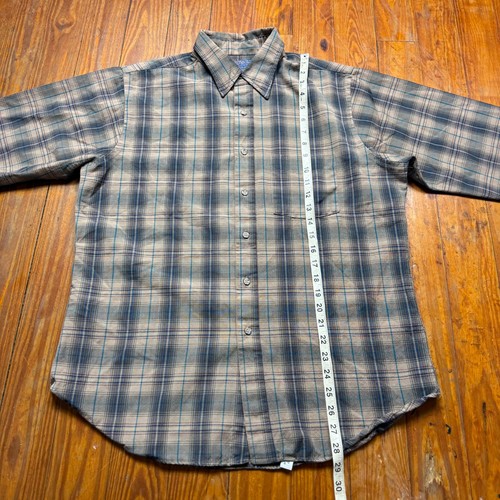 Vintage Pendleton Shirt Mens Size Large 100% Pure Virgin Wool Button Up Plaid - Picture 7 of 7