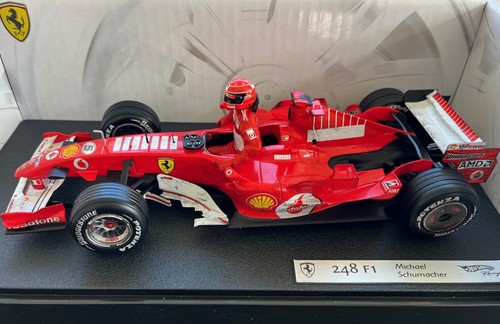 MICHAEL SCHUMACHER FERRARI 248 LAST RACE 1/18 GPL BRAZIL 2006 LTD ED DIORAMA - Picture 2 of 13