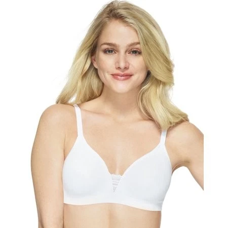 Sutiã Hanes sem fio camiseta branco algodão/nylon, pequeno - Imagem 2 de 4