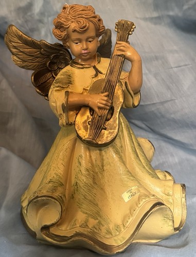 2 Vintage Engel Euromarchi Italien 8" groß Hartgummi Figur #397 - Gitarre - Bild 19 von 21
