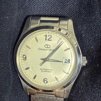 Orient Star 597302-70 Watch Automatic 21J Beige Dial SkeletonCase Pro