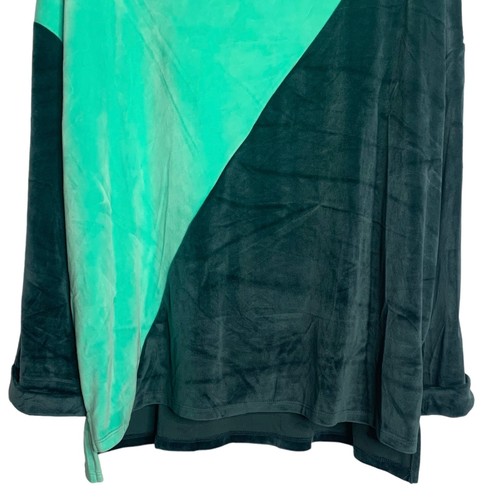 UMGEE Colorschwarz Grün High Neck Velour Oversized Damen Pullover Größe M - Bild 6 von 8