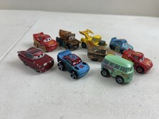 Disney Pixar Cars Mini Racers Bundle Lot Of 9 Lighting McQueen, Mator And More