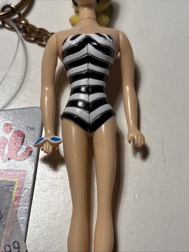 MUÑECA BARBIE cola de caballo repro vintage en traje de baño llavero llavero clip - Imagen 3 de 12