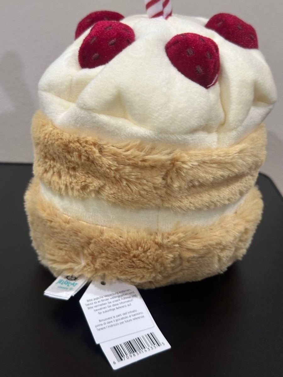 Jellycat Amuseables Birthday Cake Plush Soft Toy Collectible Cute