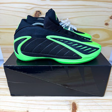adidas AE 2 Black Lime Burst Low Top Basketball Shoes Cushioned JR1572