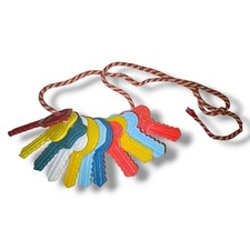 Vintage 1950's/60's Multi-Color Plastic Baby Keys Play Lot of 11