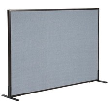 60-1/4"W x 42"H Freestanding Office Partition Panel Blue