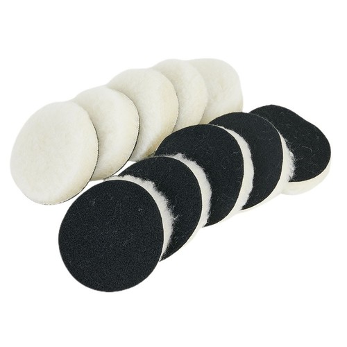 10pcs 3 Inch Woolen Polishing Buffer Pads Heavy Cut Pads For Car Polisher - Picture 4 of 13