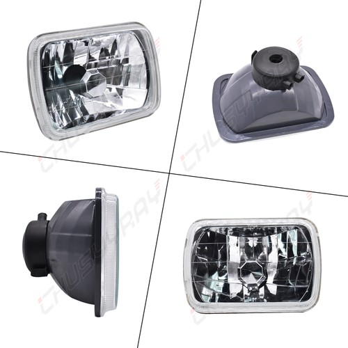 for Ford F150 Bronco 1978-1986 Pair 7x6" Square LED Headlights High Low Beam - Foto 3 di 14