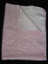 Pottery Barn Kids Pink Cream Baby Blanket Dots Acrylic  Cotton 2013