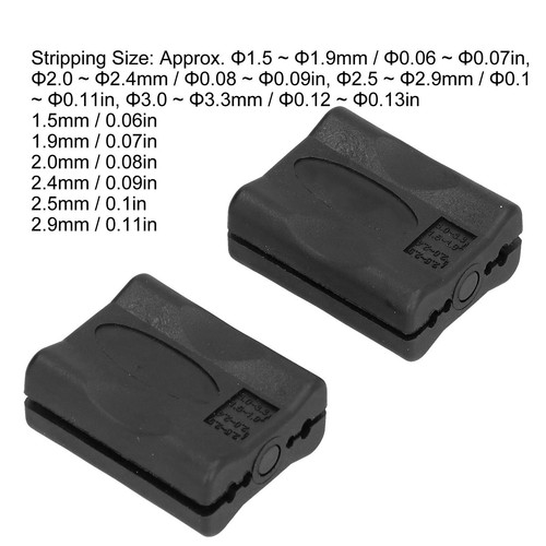 2Pcs Tube Stripper Kabel Lose Optische Faserjacke Stripping Tool Buffer Sli CU - Bild 11 von 24