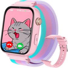 Armbanduhr Kinder 4G Videoanruf &Telefon SOS WiFi/GPS/LBS Tracker/SMS Empfangen
