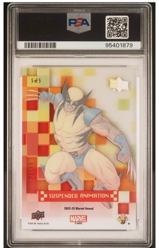 2022 Upper Deck Marvel Annual Suspended Animation Tier 4 /99 Wolverine #5 Psa 9! - Picture 2 of 2