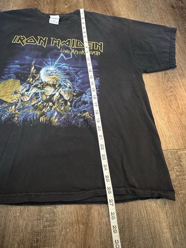 Vintage Y2K 2008 Iron Maiden Somewhere Back In Time Tour Band Shirt Size XL - Picture 5 of 11
