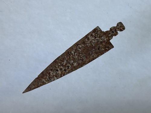 INCREDIBLE HISTORIC INDIAN METAL IRON TRADE ARROW SPEAR POINT ARROWHEAD NM