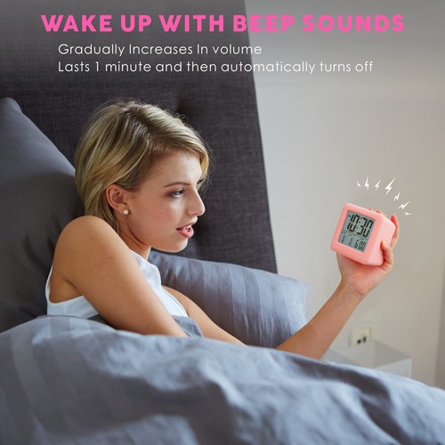 Digital Alarm Clock Kids Clock with Snooze and White Nightlight - Easy Settin... - Picture 4 of 7