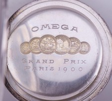 Antique Silver Omega Grand Prix Pocket Watch for Chinese General Chiang Kai Shek
