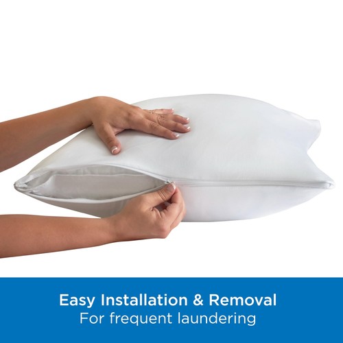 Set of 4 Standard/Queen AllerEase Pillow Protectors - Moisture Wicking, Advan... - Picture 6 of 6