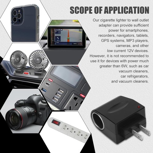 AC to DC Car Cigarette Lighter Socket Adapter Converter, Cigarette Lighter to... - Picture 6 of 7