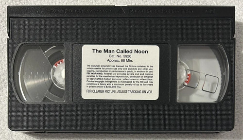 The Man Called Noon (VHS, 1993, 1973 Film) Richard Crenna - VG+ Tested - Picture 6 of 6