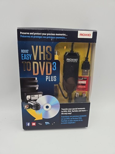 Roxio Easy VHS to DVD 3 Plus Converter - 251000 New Sealed  - Picture 1 of 3