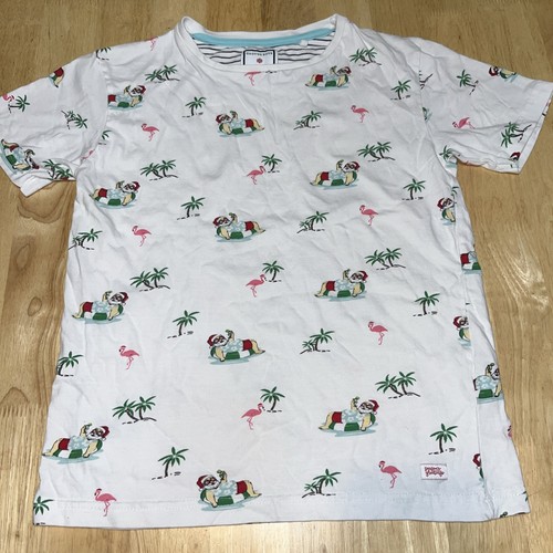 Kaktus Jungen weiß Kurzarm Henley Strand Santa Shirt Größe 9/10 - Bild 1 von 8