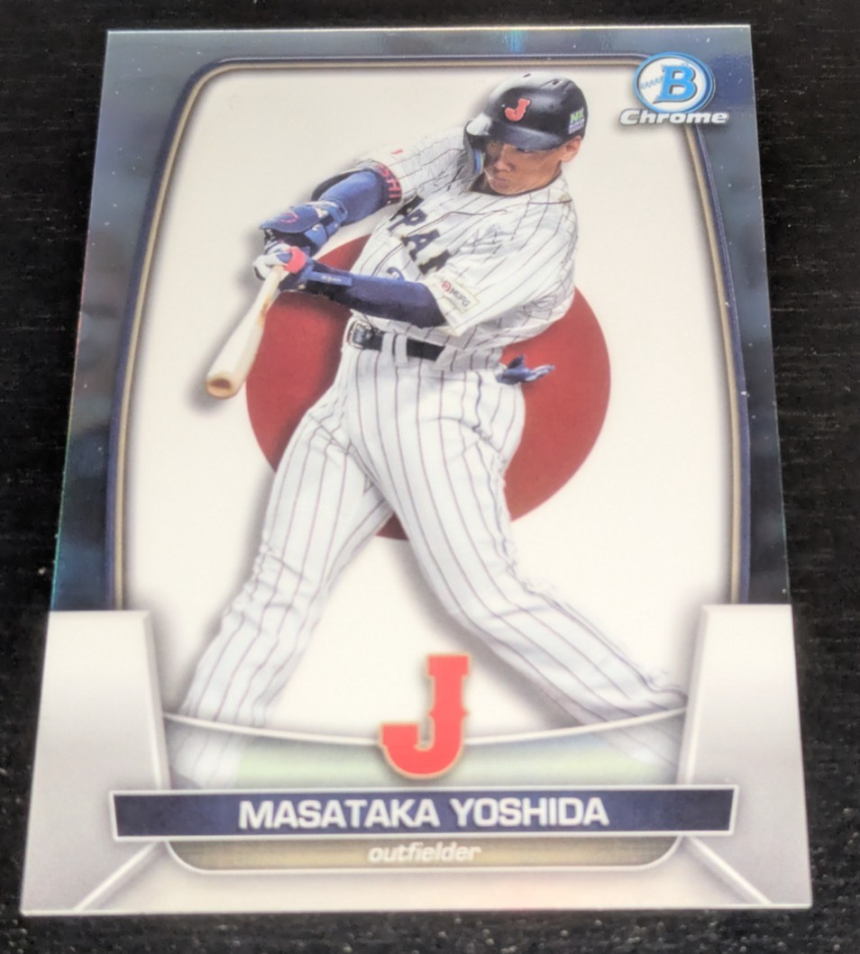 Masataka Yoshida 2023 Bowman Chrome WBC REFRACTOR ROOKIE RC #WBC-47 #'ed /499