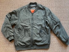 Zara Kids 13-14 years Olive Army Green Bomber Jacket Boys Girls Kids Unisex EUC