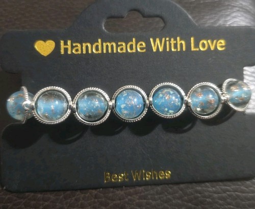 Armband Lampe Leuchte leuchtend Glas leuchtet im Dunkeln NEU FUNKELN Perlen Schmuck  - Bild 3 von 8