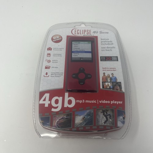 Eclipse 4gb MP3 Music/Video Player FM Radio Camera & Camcorder Rechargeable -NEW - Picture 1 of 6