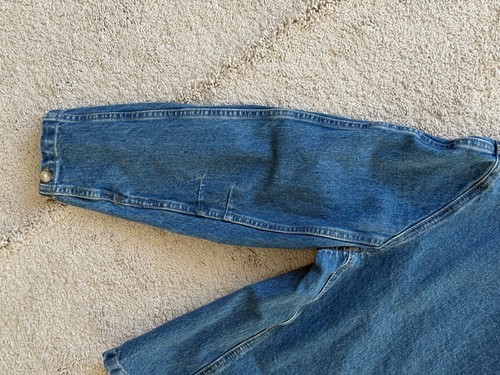 J. Nueva Chaqueta Denim Crew Talla Grande Simone Jean Relajado Relajado Nueva Con Etiquetas - Imagen 17 de 18