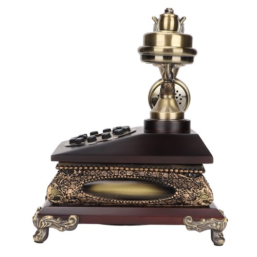 Antique Telephone Resin Decorative Retro Phone For Cafe Bar Office Home Decor CB - Afbeelding 4 van 24
