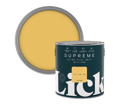Lick Supreme Yellow 03 Flat matt Multi-surface Emulsion paint, 2.5L