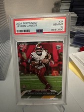2024 Topps Now Jayden Daniels #24 PSA 10 Commanders RC