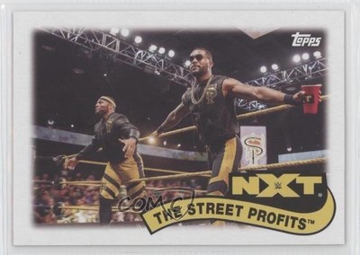 2018 Topps Heritage WWE Tag Teams and Stables The Street Profits Patch gl9