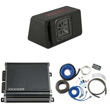 Kicker 45VL7R102 Single 10" L7R Loaded Vented Enclosure - 500 Watts RMS - w/ ...