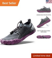 Women's Water Shoes Barefoot Quick Dry Aqua Swim Shoes for Beach Sports Fishi...