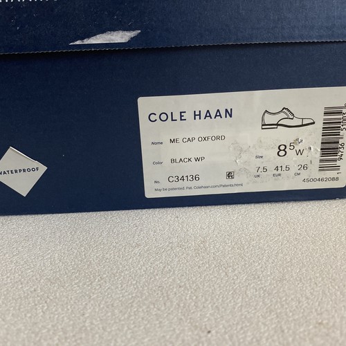 Cole Haan Modern Essentials Cap Toe Oxford Schuh Herren schwarz Größe 8,5 W C34136 - Bild 8 von 8