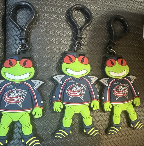 Menge 3 Stinger blaue Jacke NHL Schlüsselanhänger Columbus OH Hockey Maskottchen - Bild 1 von 3
